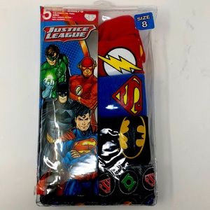 Handcraft Justice League 4pk Boys Briefs (Size 8)
